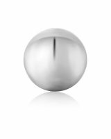 Silver Sphere Barbell Single Earring