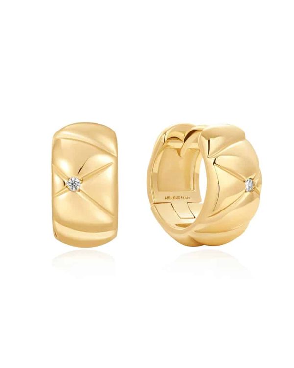 Ania Haie Gold Kiss Hoops