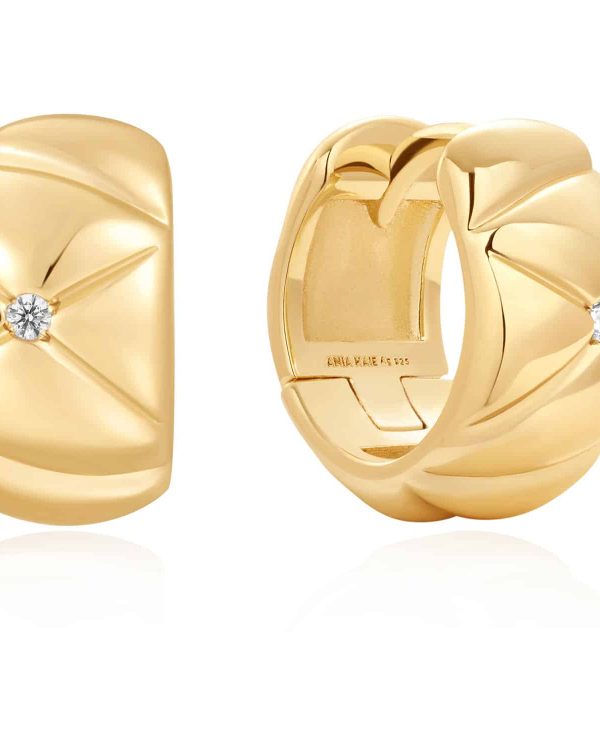 Alternative view of Ania Haie Gold Kiss Hoops