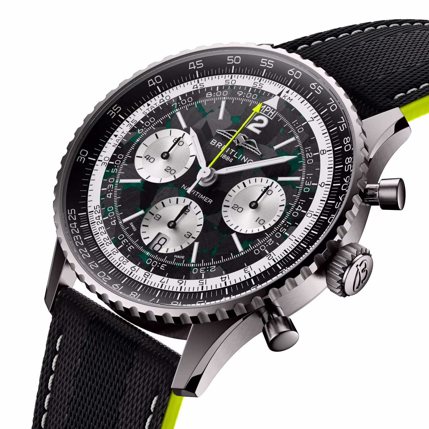 Breitling Navitimer B01 Chronograph 43 Aston Martin Aramco Formula ONE™ team - EB01381A1B1X1 - Bilde 2