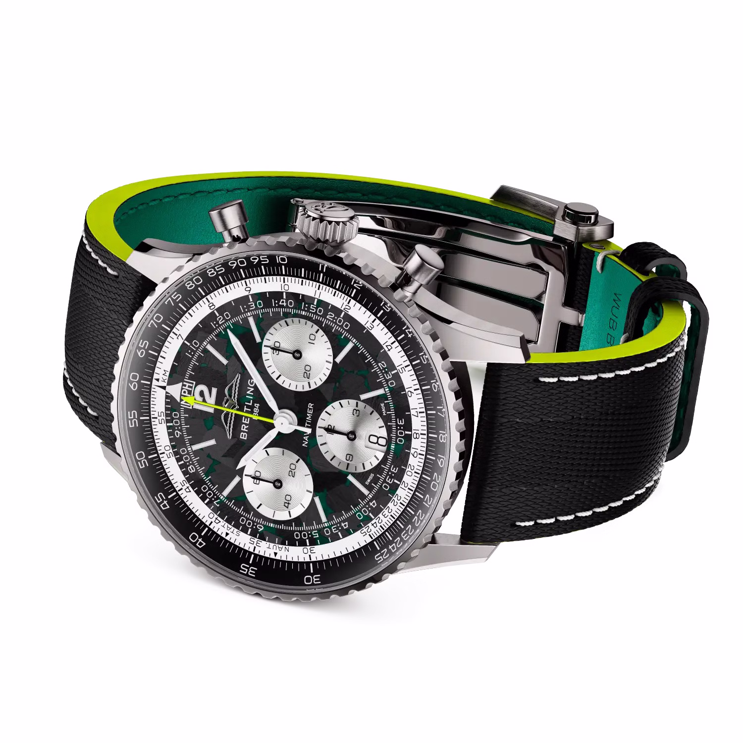 Breitling Navitimer B01 Chronograph 43 Aston Martin Aramco Formula ONE™ team - EB01381A1B1X1 - Bilde 3