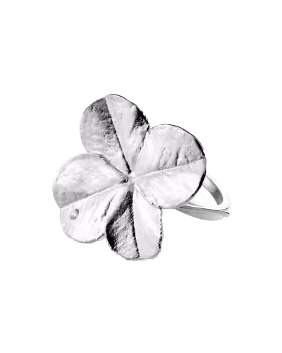 Firkløver Statement ring sølv