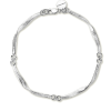 Græs armbånd sølv