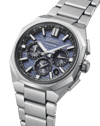 Alternative view of Seiko Astron GPS Solar Dual-Time Chronograph 43.4mm - HAB001J1