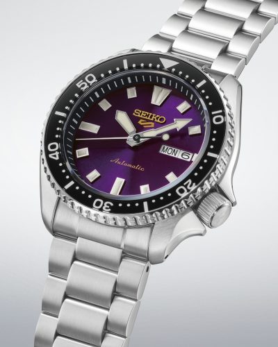 Alternative view of Seiko 5 Sports "SKX series" in Edo Purple 145th Anniversary Limited Edition 42mm - HDB003K1