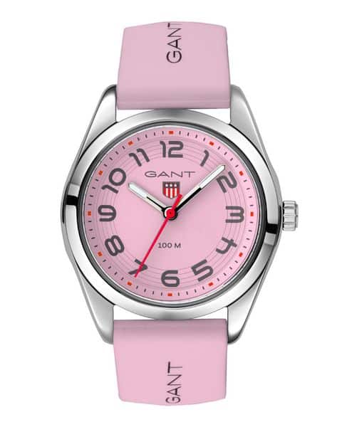 Gant Campus SS 10ATM Hvit A Rosa Silikonkrem Ø32