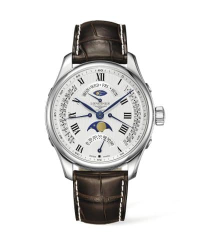 Longines Master Collection GMT Day-Date Moon Phase Retrograde 44mm - L2.739.4.71.3
