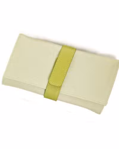 Alternative view of Leanschi jewellery travel pouch/green
