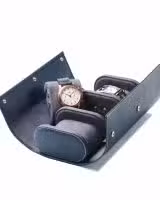 Leanschi 3 watch roll/blue leather