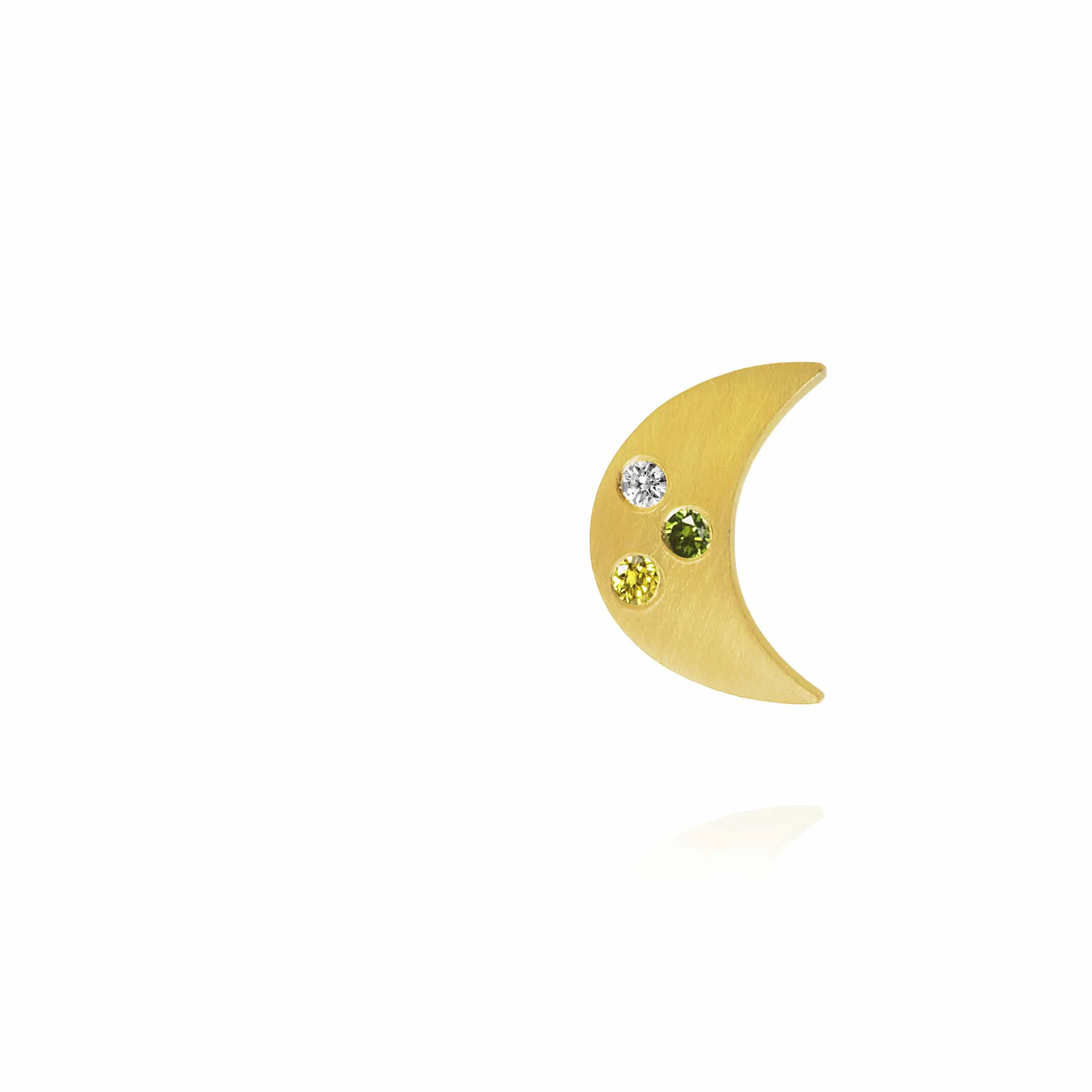 LUN1-A3130 LUNA ØRESTIKKER. GULD 18 K ME - Bilde 2