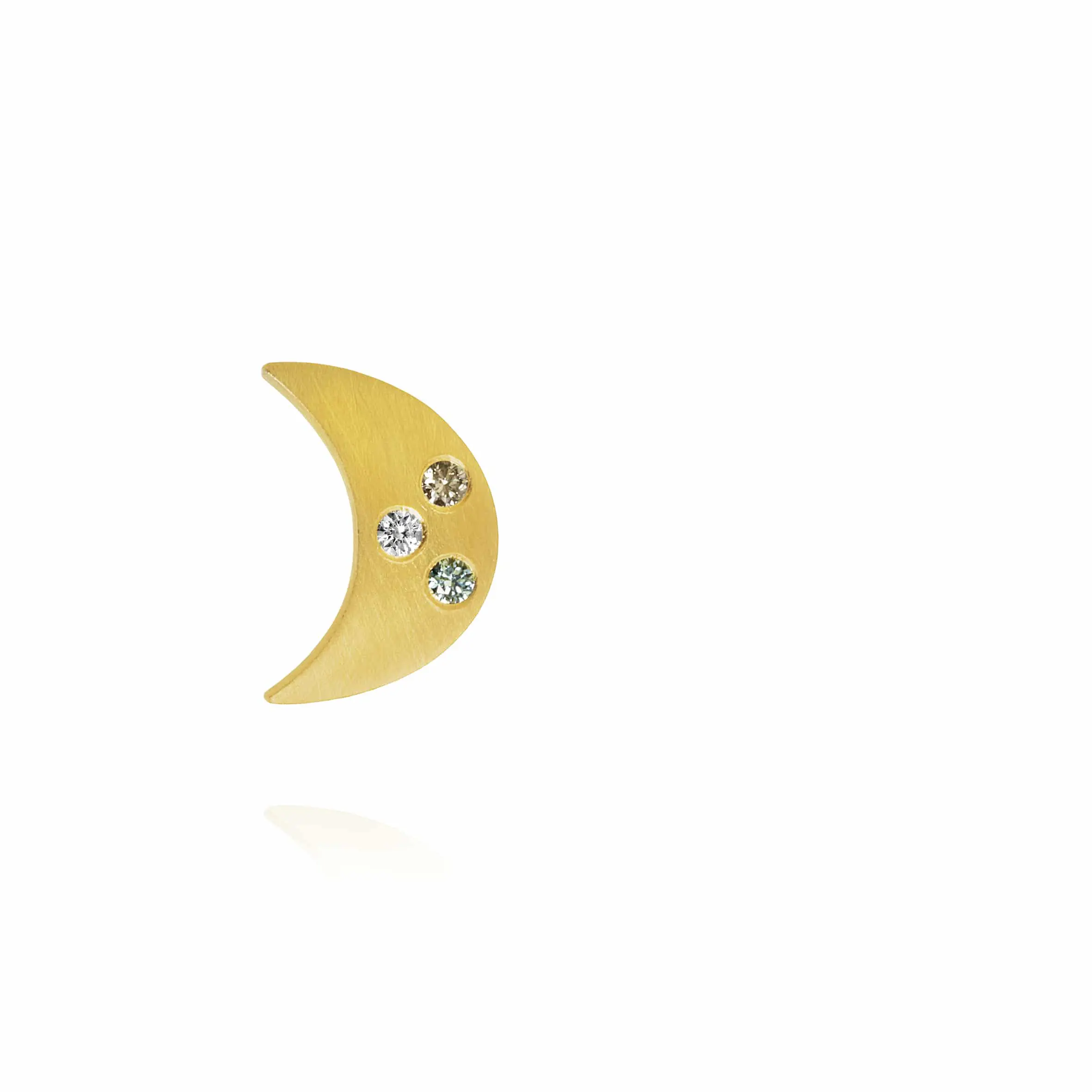 LUN1-A3130 LUNA ØRESTIKKER. GULD 18 K ME - Bilde 3