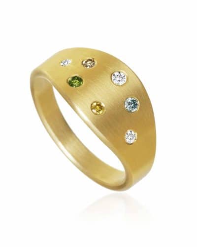 LUN3-A3150-57 LUNA RING. GULD 18 K MED 3