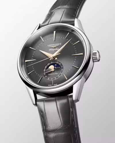 Alternative view of Longines Flagship Heritage Moonphase 38mm - L4.815.4.52.2