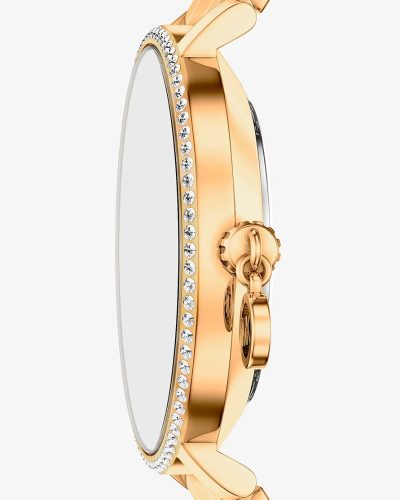 Michael Kors Mini Pyper Pavé MK7572 – gullfarget 32 mm - Bilde 2