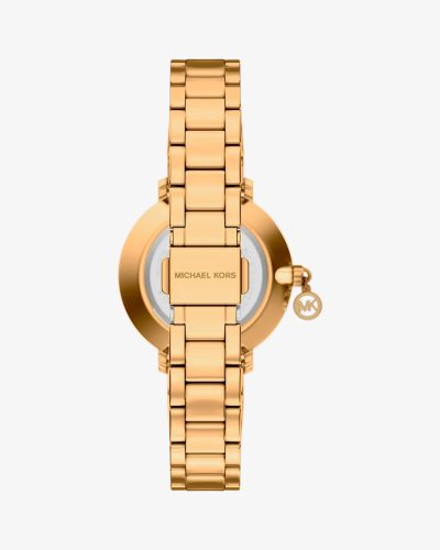 Michael Kors Mini Pyper Pavé MK7572 – gullfarget 32 mm - Bilde 3