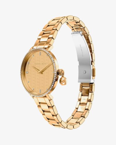 Michael Kors Mini Pyper Pavé MK7572 – gullfarget 32 mm - Bilde 5