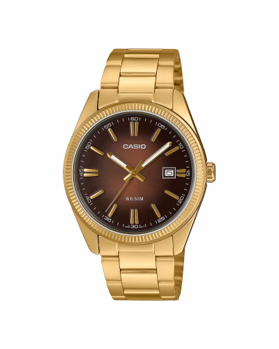 Casio Casio Collection MTP-1302PGC-5AVEF – Brun/beige klokke