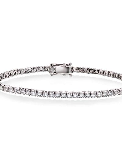 Tennisarmbånd 14K, 4,68ct TWsi- 19cm