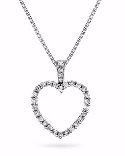 Hjerteanheng, 0,48ct TWsi 14K