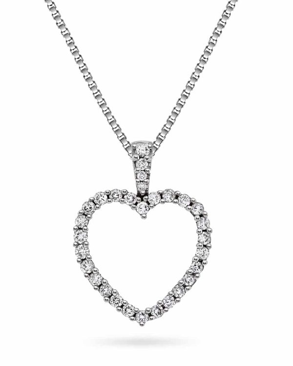 Hjerteanheng, 0,48ct TWsi 14K