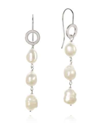 OCE1-F1307 OCEAN PEARL ØRERINGE. SØLV ME