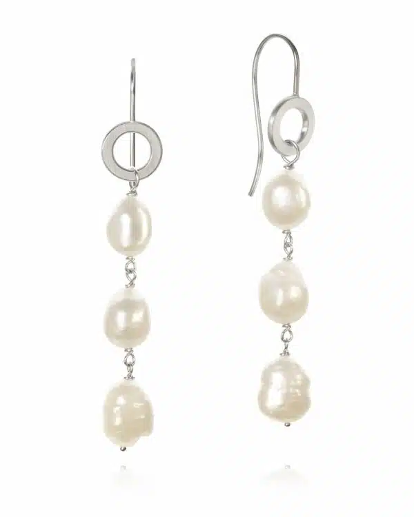 OCE1-F1307 OCEAN PEARL ØRERINGE. SØLV ME