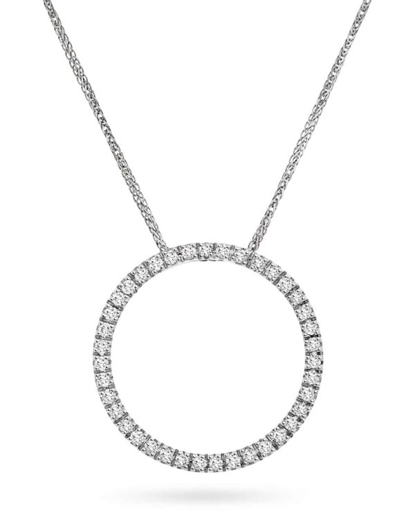 Gullanheng sirkel med diamanter