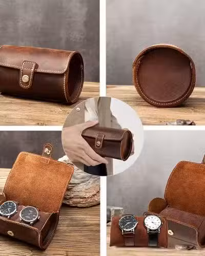 Alternative view of Leather watch roll 2