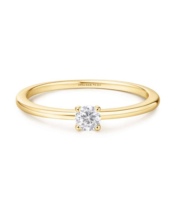 Ania Haie Gold Classic Slim Stacking Ring