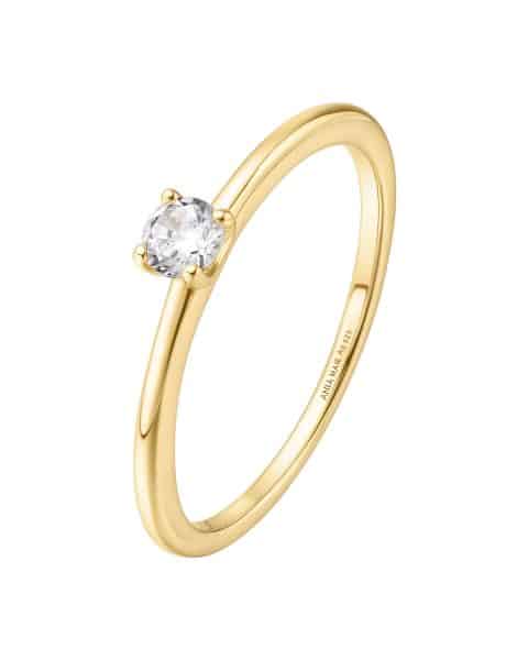 Alternative view of Ania Haie Gold Classic Slim Stacking Ring