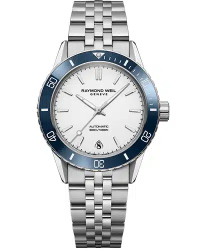 Raymond Weil Freelancer Diver White Dial Bracelet Watch, 36mm - 2755-ST3-30001