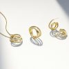 SJ-N2590-CZ-YG SPIRALE NECKLACE - Bilde 3