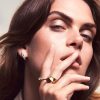 Sif Jakobs Earrings Belluno - 18k Gold Plated With White Zirconia - Bilde 2