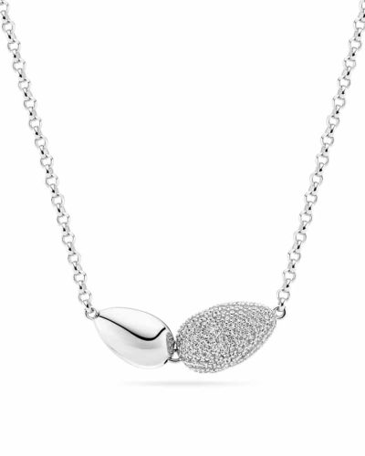 SJ-N2589-CZ GOCCIA DUE NECKLACE