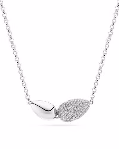 SJ-N2589-CZ GOCCIA DUE NECKLACE
