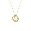 SJ-N2590-CZ-YG SPIRALE NECKLACE