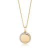 Sif Jakobs Pendant Follina - 18k gold plated with white zirconia
