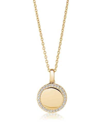 Sif Jakobs Pendant Follina - 18k gold plated with white zirconia