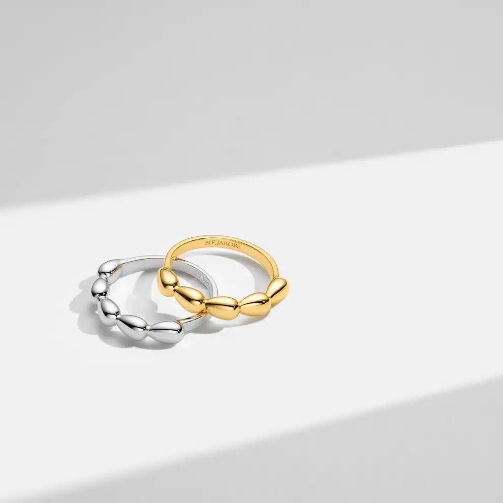 Sif Jakobs Ring Goccia Piccolo Pianura - Bilde 3