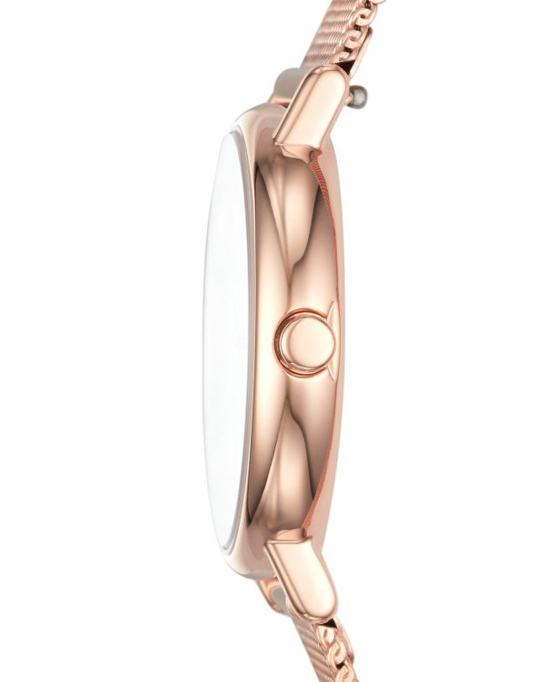 Alternative view of Skagen Signatur Lille Slim Rose Gold-Tone Steel Mesh Watch - SKW2694
