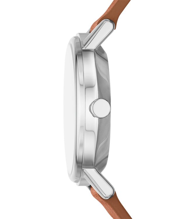 Alternative view of Skagen Kuppel Lille Two-Hand Sub-Second Brown Leather Watch - SKW3103