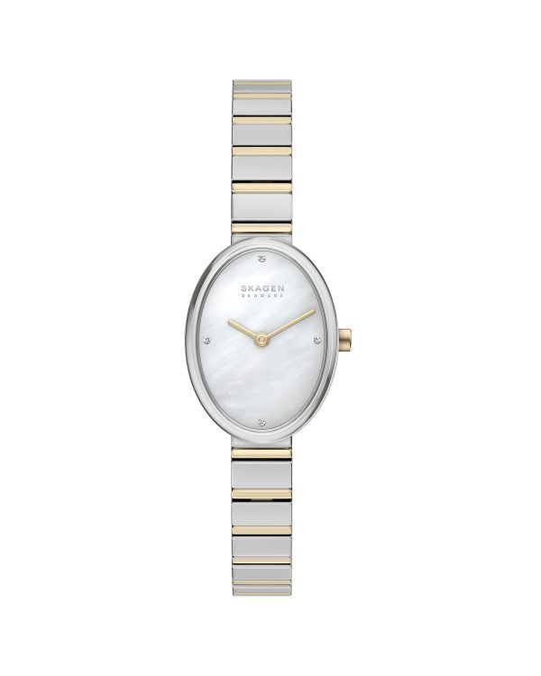 Skagen Anita Oval Two-Hand Two-Tone Stainless Steel Watch - SKW3198