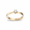 Enstens diamantring (YG) 0,20ct TWSI