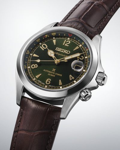 Alternative view of Seiko Prospex Alpinist ‘Classic Pine’ Green 40mm - SPB507J1