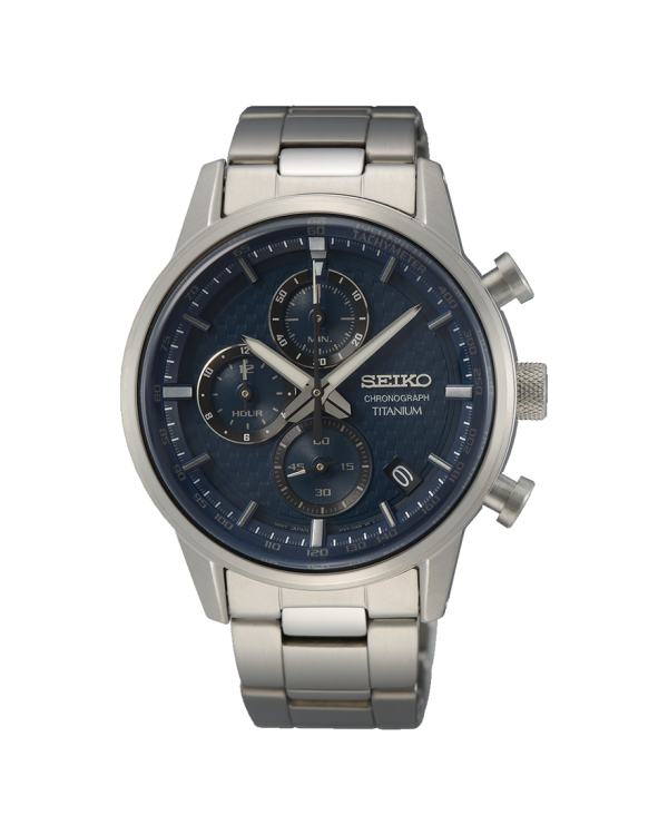 Seiko Quartz Titan Chronograph 41.6mm - SSB387P1