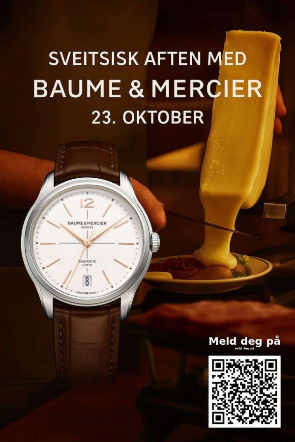 Sveitsisk Aften Med Baume Mercier 23 Oktober Marcussen Ur Smykker sveitsisk-aften-med-baume-mercier-23-oktober-marcussen-ur-smykker